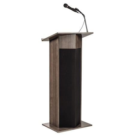 Oklahoma Sound Oklahoma Sound Power Plus Lectern and Rechargeable Battery, Ribbonwood M111PLS-RW